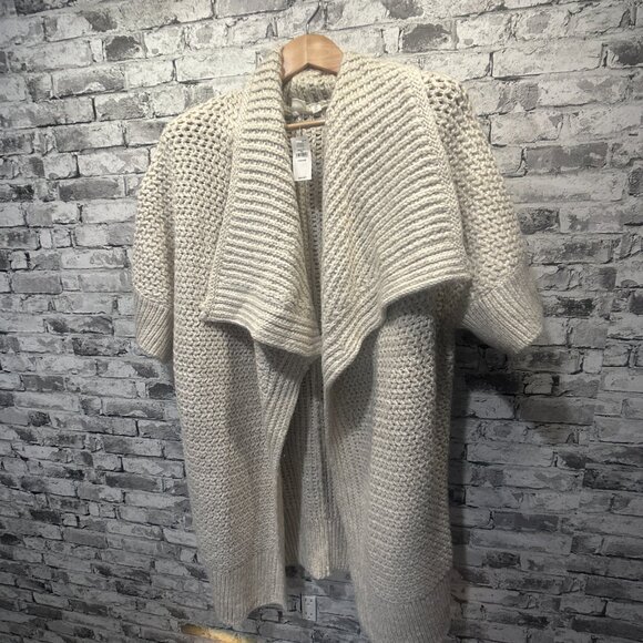 NWT GAP Women's Slouchy Textured Open Front Cardigan One Size - Picture 3 of 14